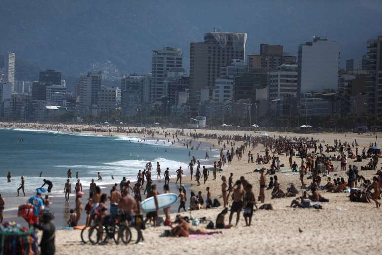 Praia de Ipanema, no Rio de Janeiro
08/08/2020
REUTERS/Pilar Olivares