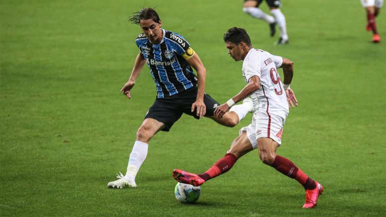 Em sua estreia no Brasileirão 2020, Fluminense perde para o Grêmio por 1 a 0, na Arena (Foto: Lucas Merçon/Fluminense)