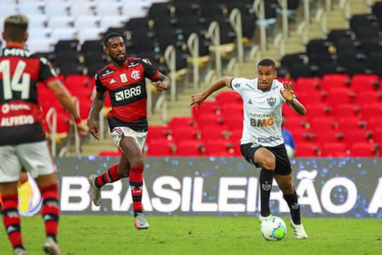 Jair ajudou o Galo a manter o resultado de 1 a 0 no Maracanã contra o Flamengo-(Bruno Cantini/Atlético-MG)