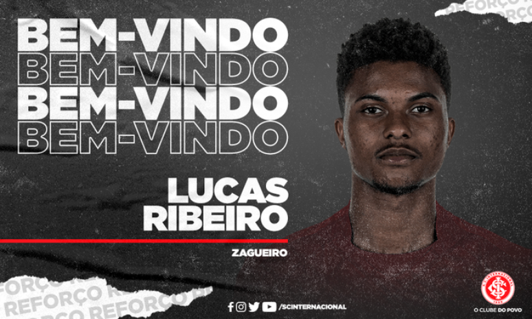 Lucas Ribeiro chega por empréstimo até o final de 2021 (Foto: Reprodução/Internacional)
