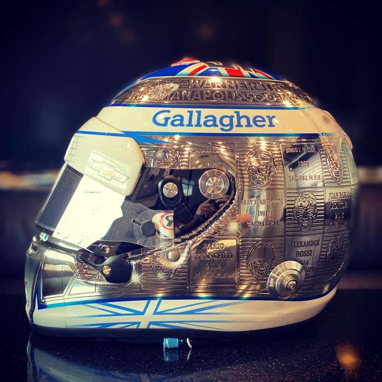 O capacete de Max Chilton para a Indy 500 2020 