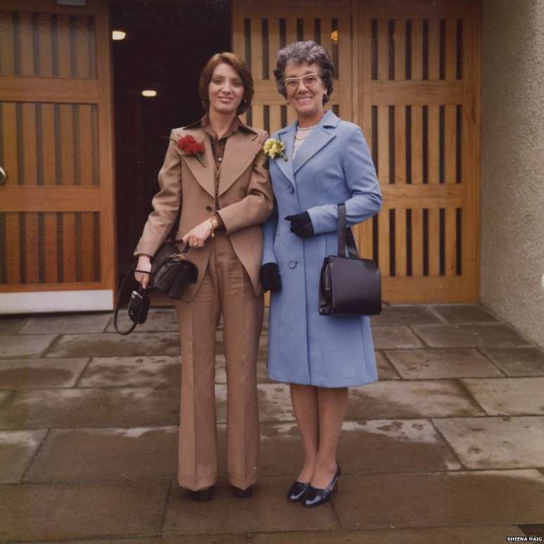 Sheena e sua m&atilde;e, Mary