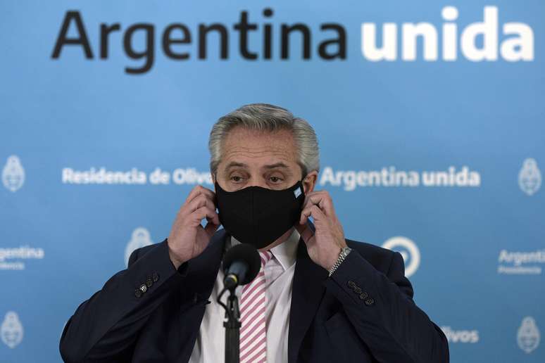 Presidente da Argentina, Alberto Fernández
12/08/2020
Juan Mabromata/Pool via REUTERS