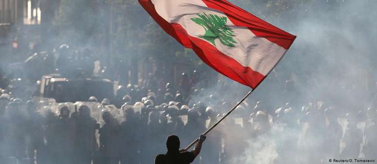 Protesto em Beirute: explosão aumentou a indignação dos libaneses 