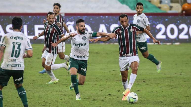 Fluminense apenas empatou com o Palmeiras no Maracanã nesta quarta (Foto: LUCAS MERÇON / FLUMINENSE FC)