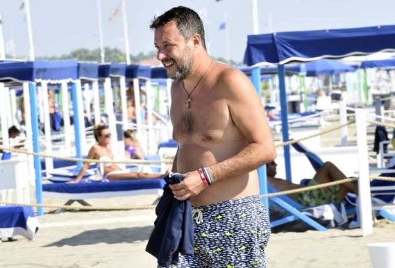 Matteo Salvini está de férias em Forte dei Marmi, na Toscana