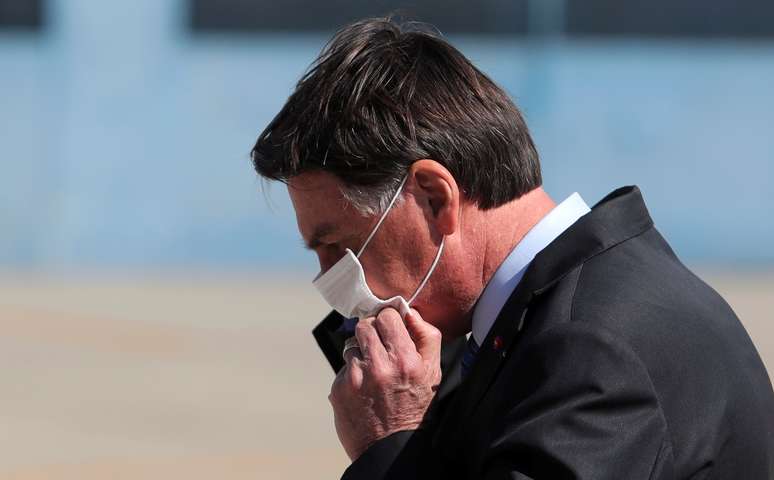 Presidente Jair Bolsonaro, em São Paulo
12/08/2020
REUTERS/Amanda Perobelli