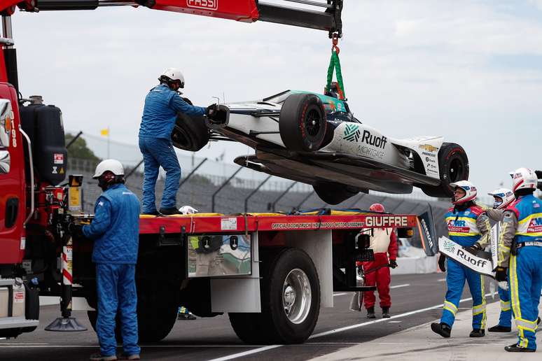 Fernando Alonso destruiu o carro no TL2 da Indy 500 