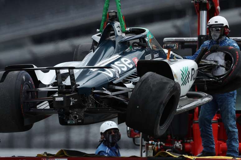 Fernando Alonso bateu no TL2 da Indy 500 