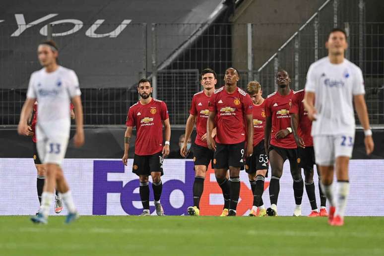 Manchester United sofreu para passar pelo Copenhagen (Foto: SASCHA STEINBACH / AFP)