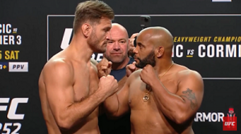 Stipe Miocic e Daniel Cormier se enfrentam pela terceira vez (Foto: Reprodução/YouTube/UFC)