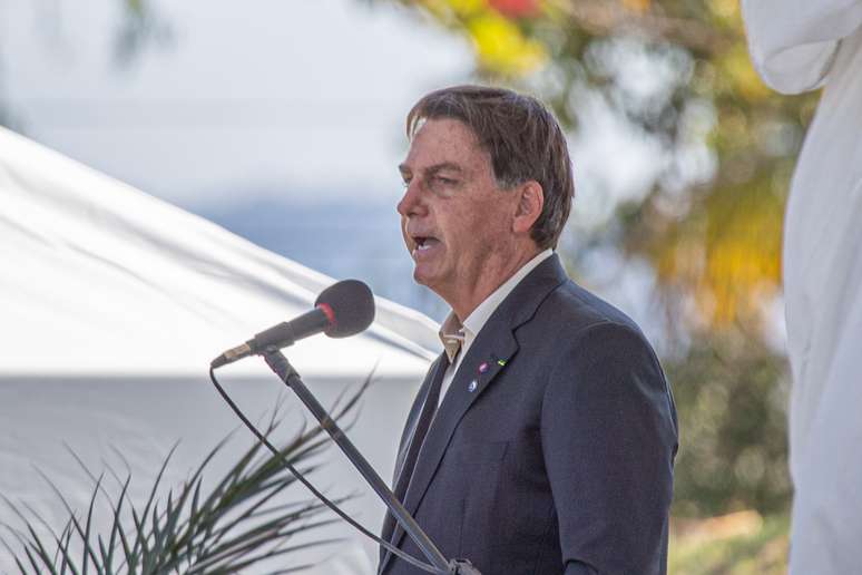 Jair Bolsonaro discursou durante formatura de paraquedistas