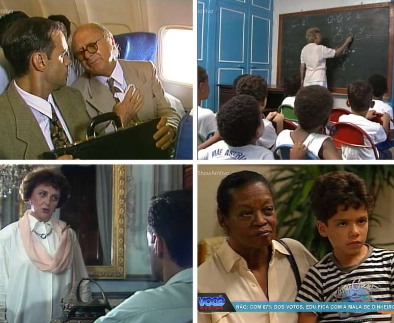 Cenas do epis&oacute;dio 'Achados e Perdidos' do 'Voc&ecirc; Decide', exibido em 1992