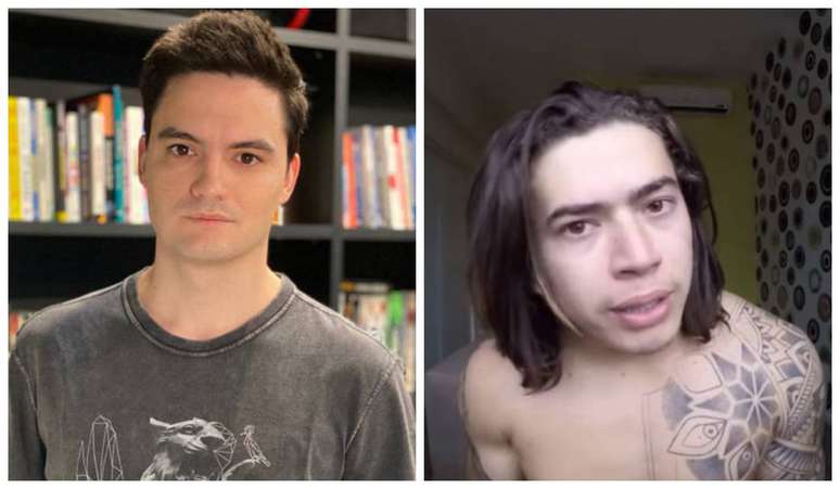 O youtuber e empresário Felipe Neto e o humorista Whindersson Nunes