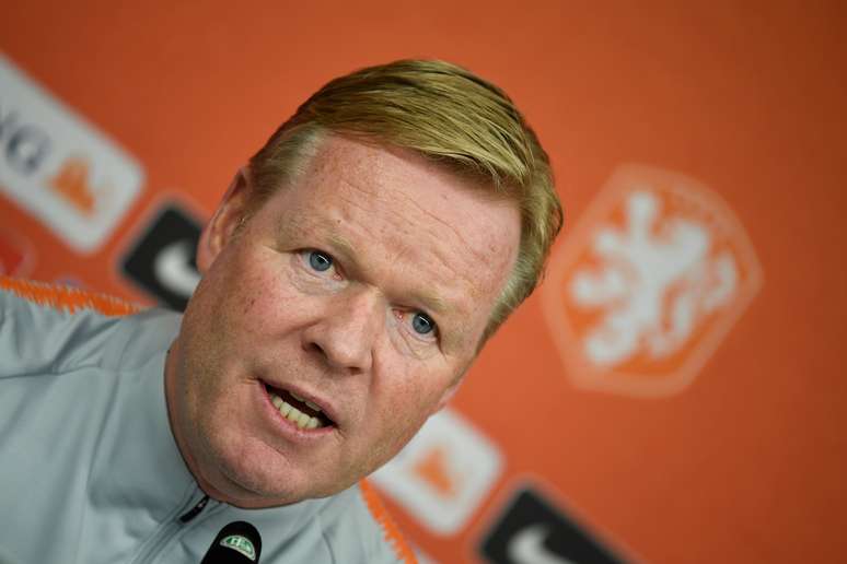 T&eacute;cnico da sele&ccedil;&atilde;o da Holanda, Ronald Koeman
05/09/2019
REUTERS/Fabian Bimmer