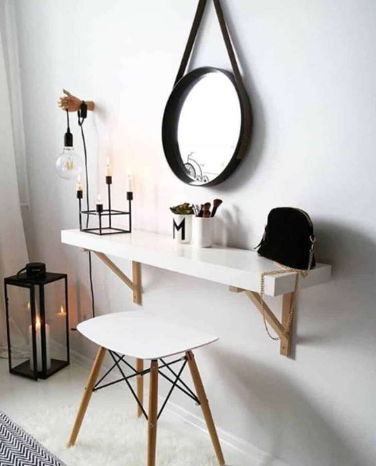 33. Fa&ccedil;a voc&ecirc; mesmo sua penteadeira suspensa moderna &ndash; Via: Pajaris