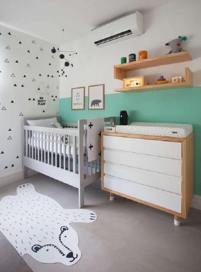 3. Móveis para quarto de bebê moderno e divertido – Foto: Casa das Amigas