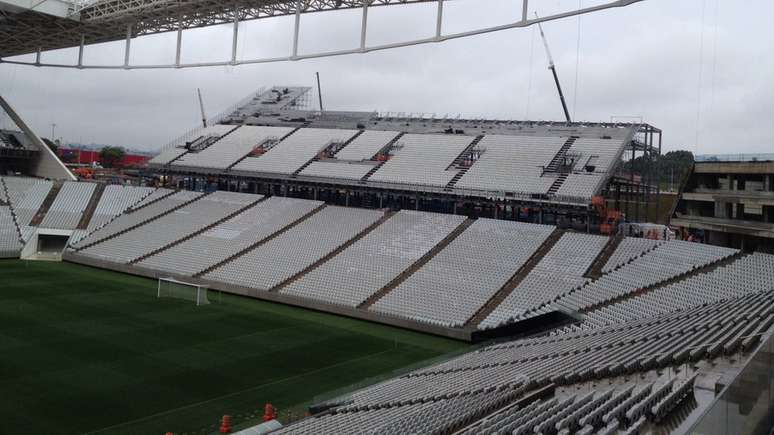 Conhecido como Itaquerão, o estádio do Corinthians foi construíudo em 2014