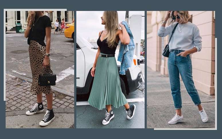 Os melhores looks com all star plataforma