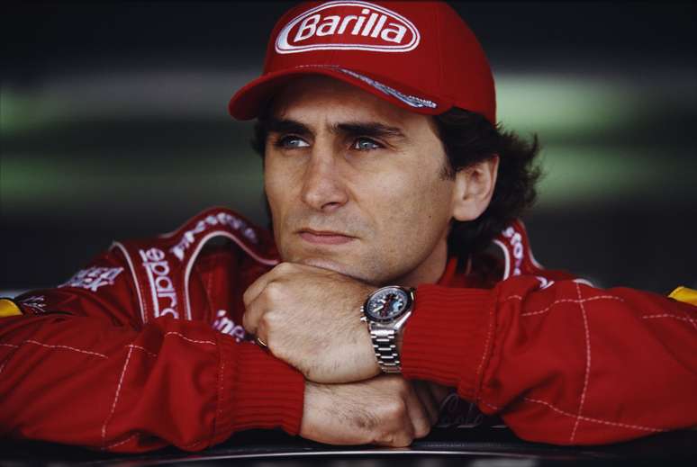 Um pensativo Zanardi aparece nos boxes de Homestead durante a corrida em Miami, 1998 