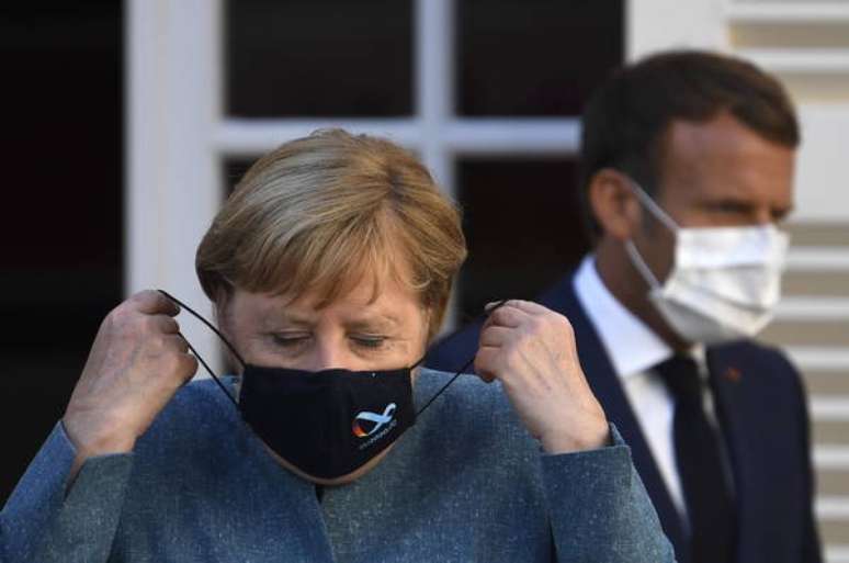 Merkel e Macron se reuniram na França nesta quinta