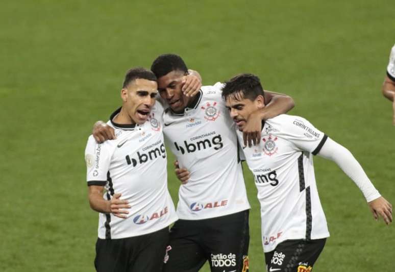 Léo Natel abriu o placar para o Corinthians e fez seu primeiro gol pelo clube (Foto: Rodrigo Coca/Ag. Corinthians)