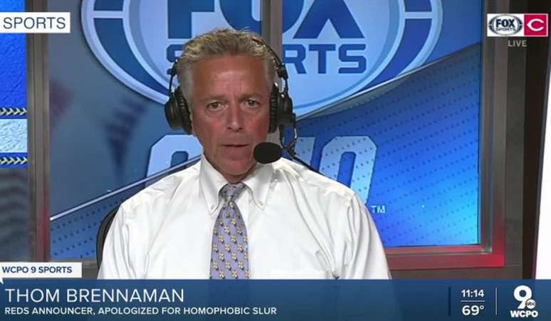 Thom Brennaman pediu desculpas pela fala (Foto: Reprodução / Fox Sports EUA)