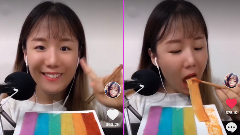 'Muk Sna', também conhecida como a.bite, tem 6,2 milhões de seguidores apenas no TikTok