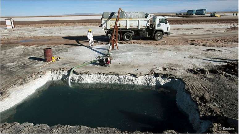 Muito do lítio do mundo é extraído das enormes salinas da América do Sul, mas o processo usa grandes quantidades de água