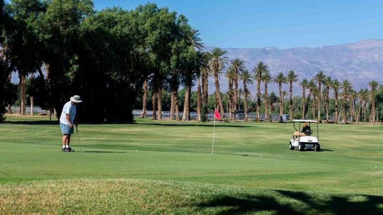 A cidade de Furnace Creek tem o campo de golfe mais baixo do mundo
