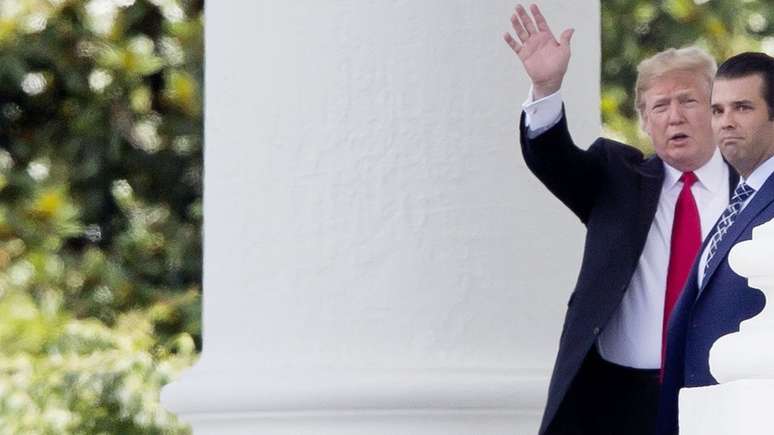 &Agrave; sombra do presidente, Trump Jr. tornou-se um importante ponto de conex&atilde;o com sua base eleitoral