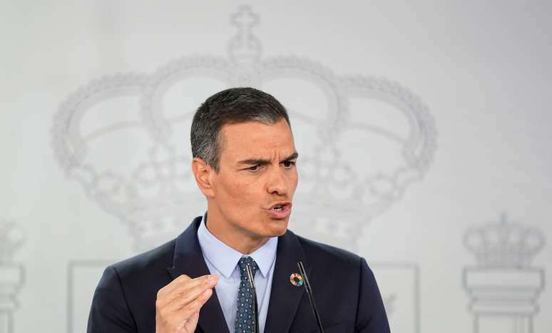 O primeiro-ministro da Espanha, Pedro Sánchez. 25/08/2020. REUTERS/Juan Medina. 
