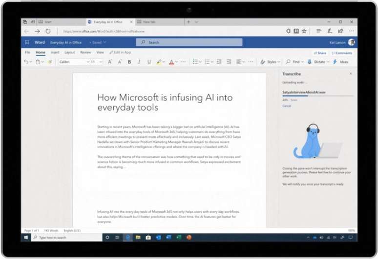 Microsoft Lança Ferramenta Para Transcrever áudios No Word 0027