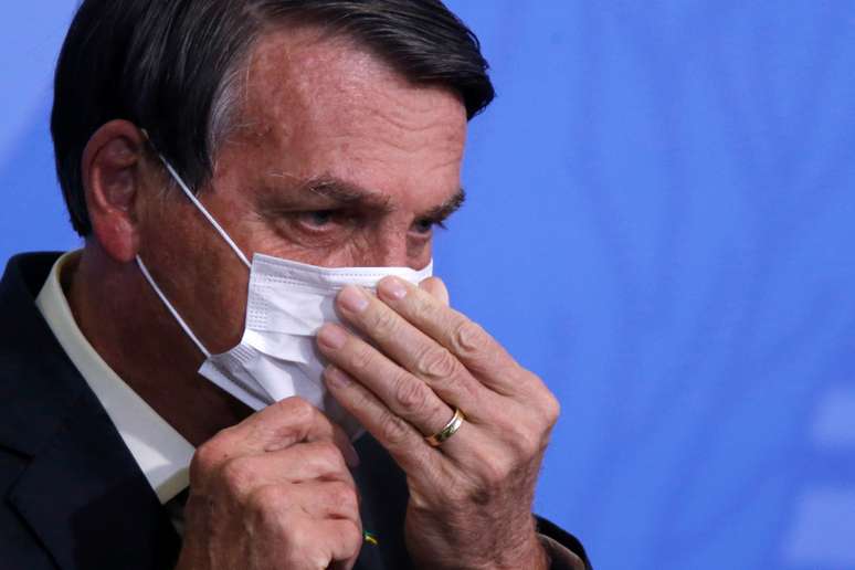 Presidente Jair Bolsonaro no Palácio do Planalto
19/08/2020
REUTERS/Adriano Machado