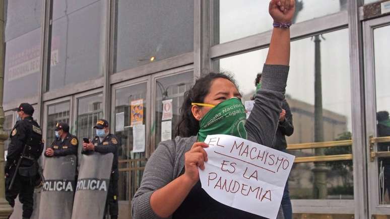 No Peru, houve manifestações contra a violência de gênero