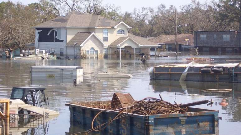 Furac&atilde;o Katrina atingiu Nova Orleans em 2005