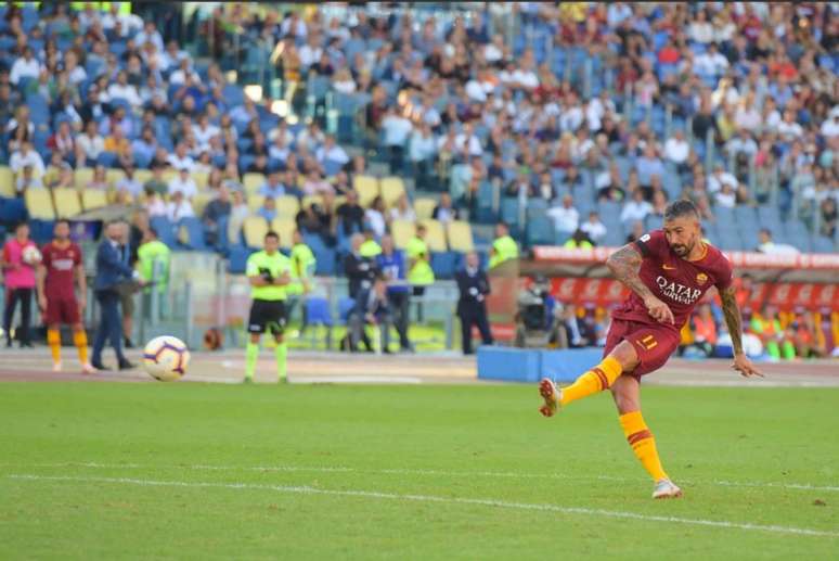 Com a camisa da Roma,Aleksandar Kolarov já disputou 126 partidas e fez 18 gols (Foto: Reprodução)