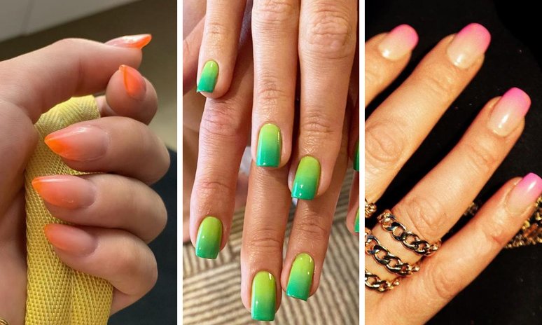 Unhas ombré das famosas (Fotos: Reprodução/Instagram)