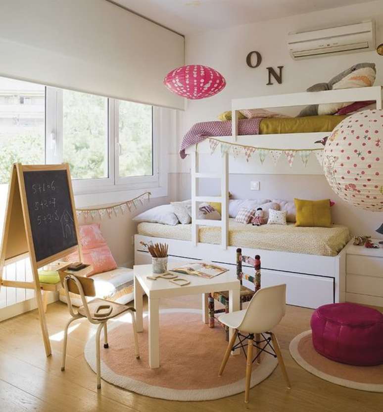 43. Quarto infantil com beliche planejada &ndash; Via: Pinterest