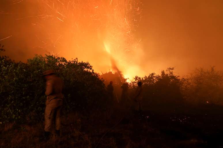 Bombeiros combatem chamas no Pantanal
26/08/2020
REUTERS/Amanda Perobelli