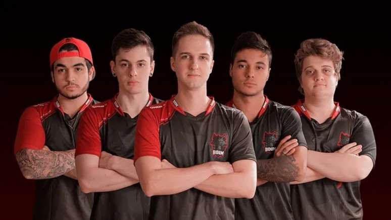 Equipe BOOM Esports, dos jogadores chelo, shz, yeL, felps e boltz, é uma das semifinalistas (Crédito: Divulgação)