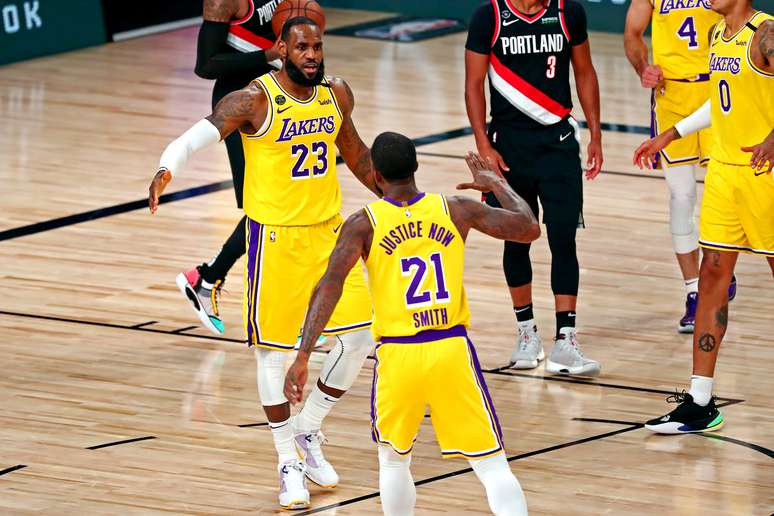 Los Angeles Lakers, atual campeão, tenta avançar de fase na NBA