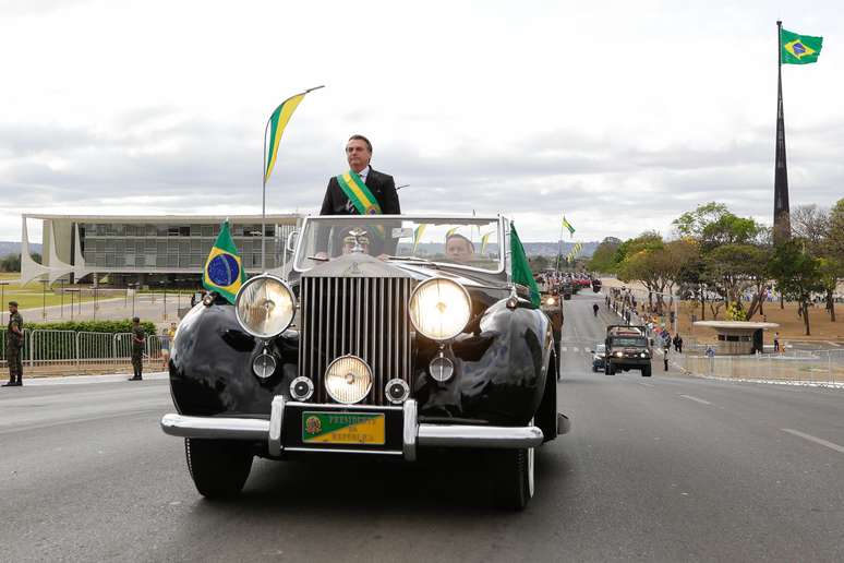 Presidente da República, Jair Bolsonaro, durante desfile Cívico por ocasião do Dia da Pátria