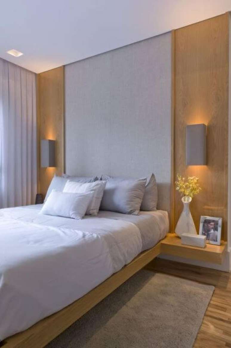 9. Cama flutuante de solteiro &ndash; Via: Pinterest