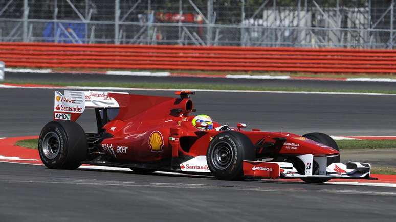 Felipe Massa no GP da Grã-Bretanha de 2010: chegou em 16º, mas largou em 7º.