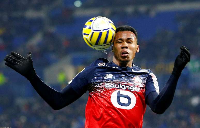Gabriel em partida do Lille
21/01/22020
REUTERS/Emmanuel Foudrot/File Photo