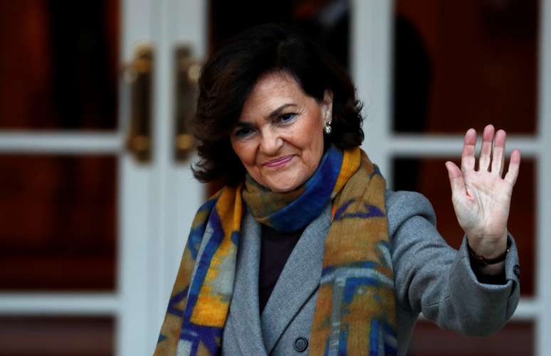 Vice-primeira-ministra da Espanha, Carmen Calvo
14/01/2020
REUTERS/Jon Nazca