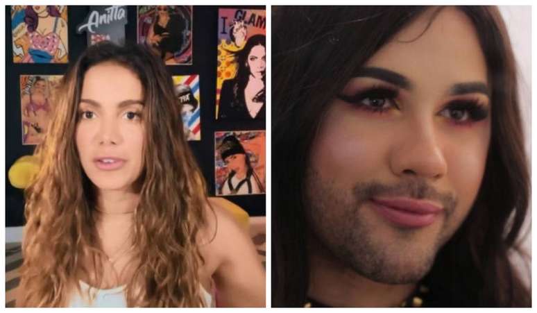 A cantora Anitta e a drag queen gamer Samira Close jogam online pela primeira vez juntas