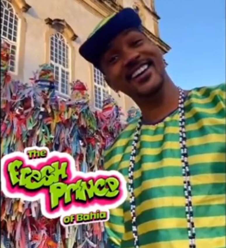 Naio Barreto em v&iacute;deo como 'Will Smith baiano'