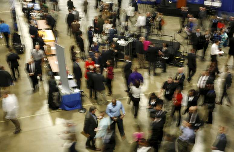 Feira de empregos em Washington.  REUTERS/Gary Cameron